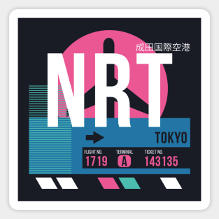 Tokyo (NRT) Airport Code Baggage Tag Magnet